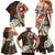 Bula Fiji Tagimaucia Mix Plumeria Masi Tapa Family Matching Mermaid Dress and Hawaiian Shirt Brown LT7 - Polynesian Pride