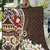 Bula Fiji Tagimaucia Mix Plumeria Masi Tapa Quilt Brown