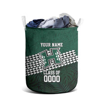 Hawaii Rainbow Warriors Alumni Custom Laundry Basket Kanaka Arrows Tropical Vibes LT7 - Polynesian Pride