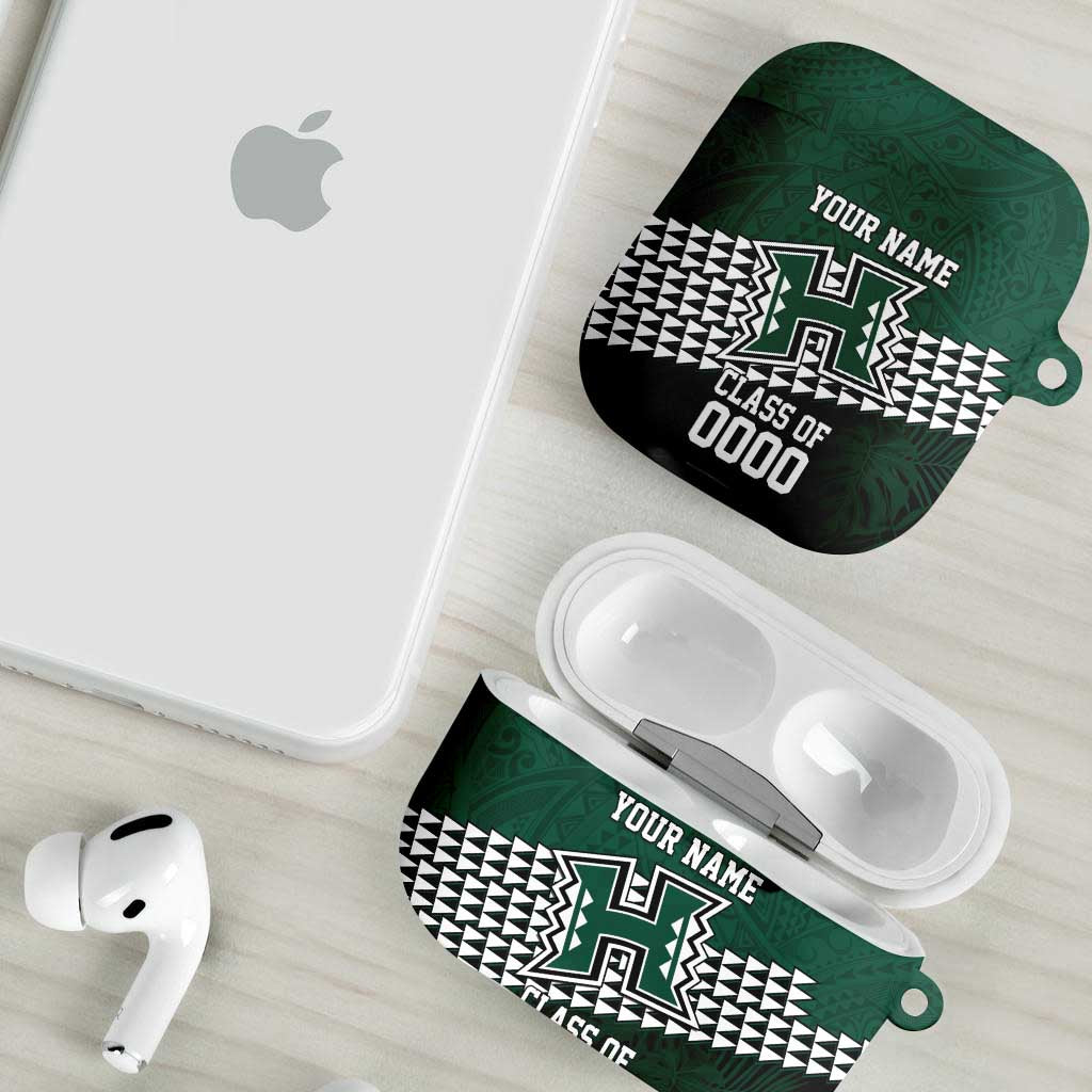 Hawaii Rainbow Warriors Alumni Custom AirPods Case Kanaka Arrows Tropical Vibes LT7 - Polynesian Pride