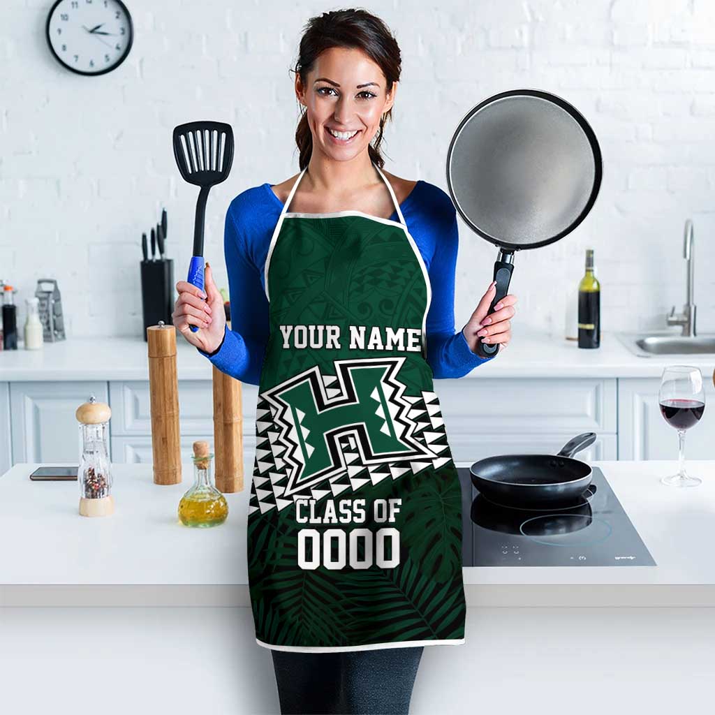 Hawaii Rainbow Warriors Alumni Custom Apron Kanaka Arrows Tropical Vibes LT7 - Polynesian Pride