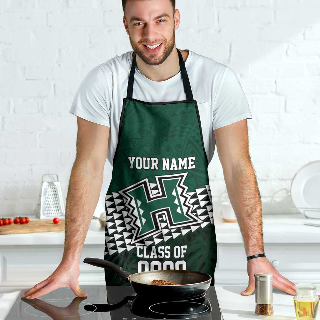 Hawaii Rainbow Warriors Alumni Custom Apron Kanaka Arrows Tropical Vibes LT7 - Polynesian Pride