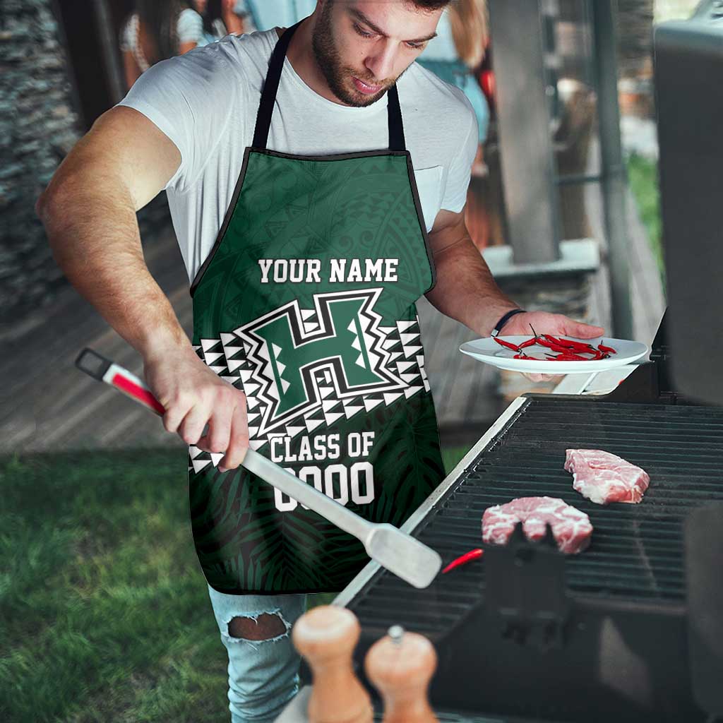 Hawaii Rainbow Warriors Alumni Custom Apron Kanaka Arrows Tropical Vibes LT7 - Polynesian Pride