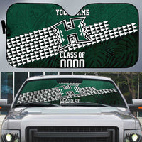 Hawaii Rainbow Warriors Alumni Custom Auto Sun Shade Kanaka Arrows Tropical Vibes