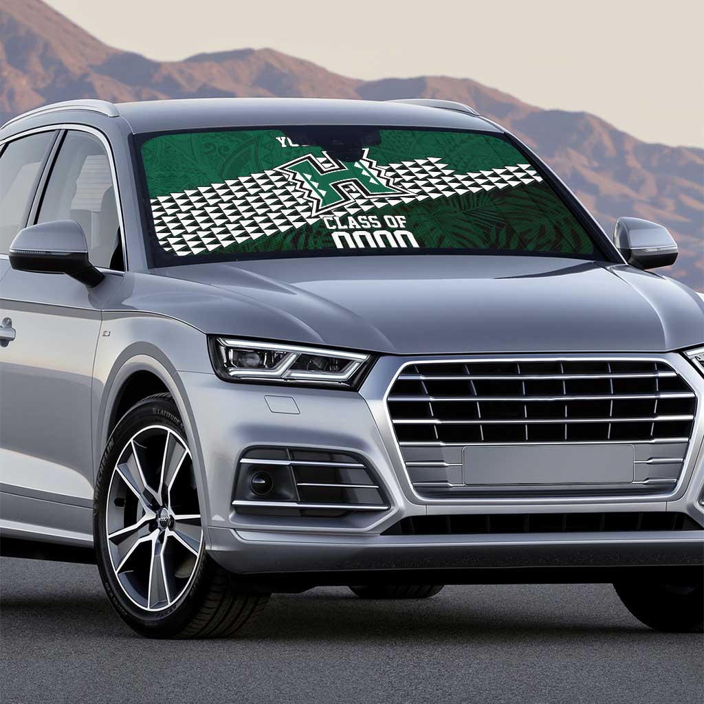 Hawaii Rainbow Warriors Alumni Custom Auto Sun Shade Kanaka Arrows Tropical Vibes