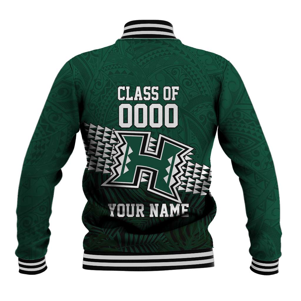 Hawaii Rainbow Warriors Alumni Custom Baseball Jacket Kanaka Arrows Tropical Vibes LT7 - Polynesian Pride