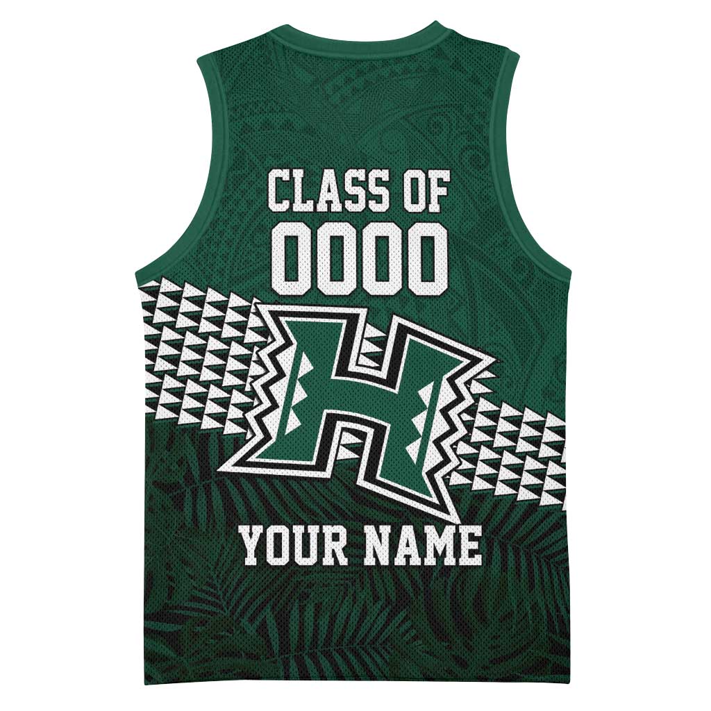 Hawaii Rainbow Warriors Alumni Custom Basketball Jersey Kanaka Arrows Tropical Vibes LT7 - Polynesian Pride