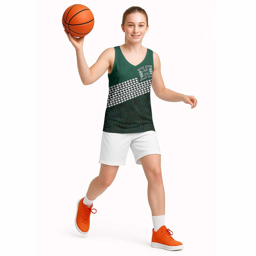 Hawaii Rainbow Warriors Alumni Custom Basketball Jersey Kanaka Arrows Tropical Vibes LT7 - Polynesian Pride