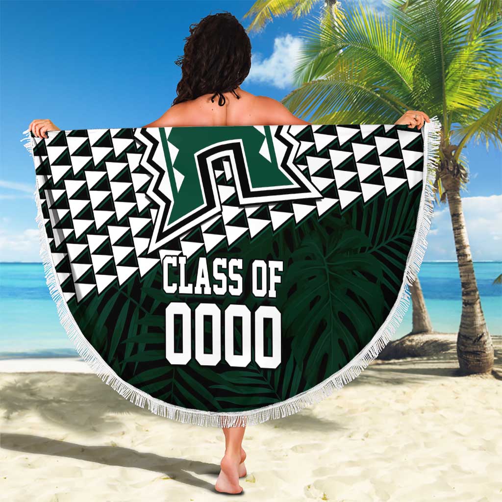 Hawaii Rainbow Warriors Alumni Custom Beach Blanket Kanaka Arrows Tropical Vibes LT7 - Polynesian Pride