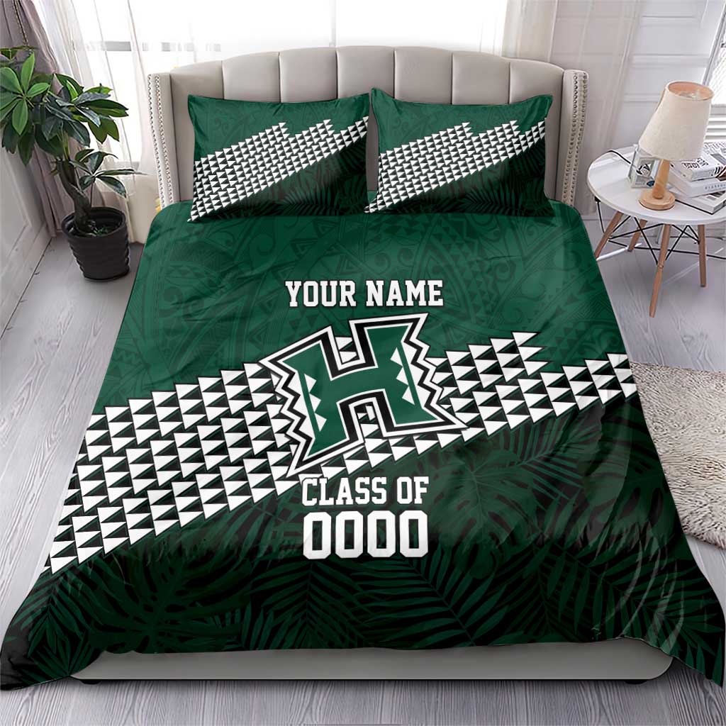 Hawaii Rainbow Warriors Alumni Custom Bedding Set Kanaka Arrows Tropical Vibes LT7 - Polynesian Pride