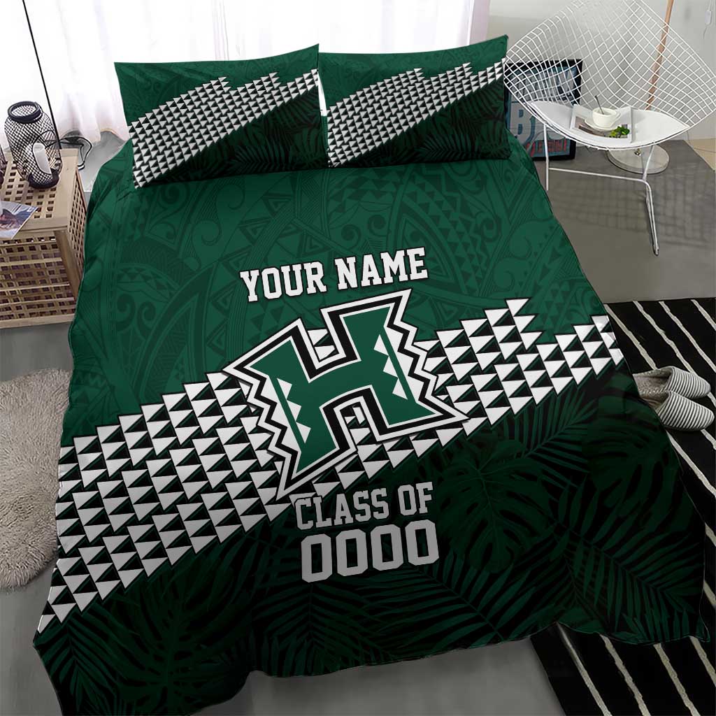 Hawaii Rainbow Warriors Alumni Custom Bedding Set Kanaka Arrows Tropical Vibes LT7 - Polynesian Pride
