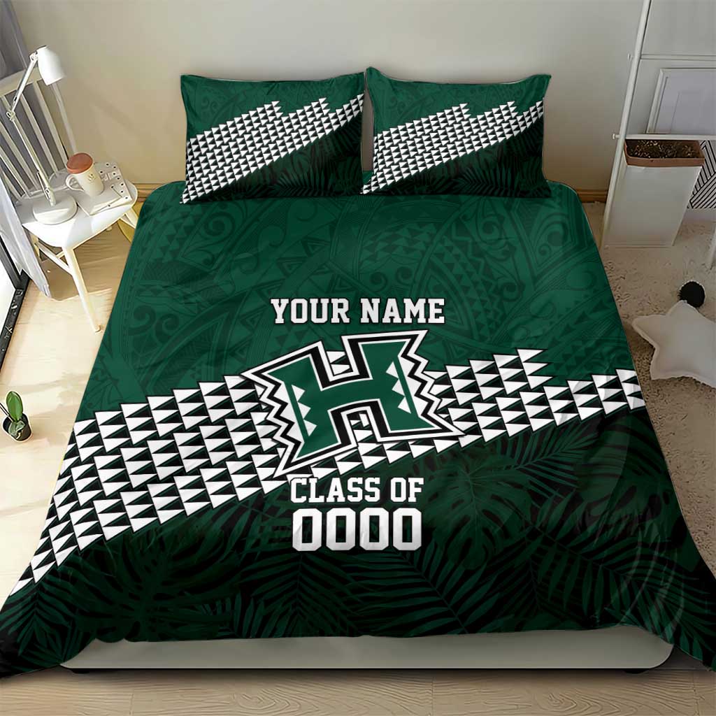 Hawaii Rainbow Warriors Alumni Custom Bedding Set Kanaka Arrows Tropical Vibes LT7 - Polynesian Pride