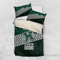 Hawaii Rainbow Warriors Alumni Custom Bedding Set Kanaka Arrows Tropical Vibes LT7 US Twin 172cm x 218cm Green - Polynesian Pride