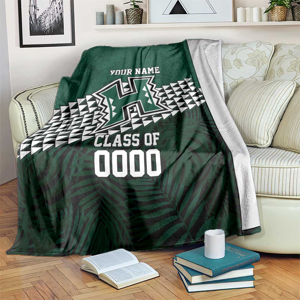 Hawaii Rainbow Warriors Alumni Custom Blanket Kanaka Arrows Tropical Vibes