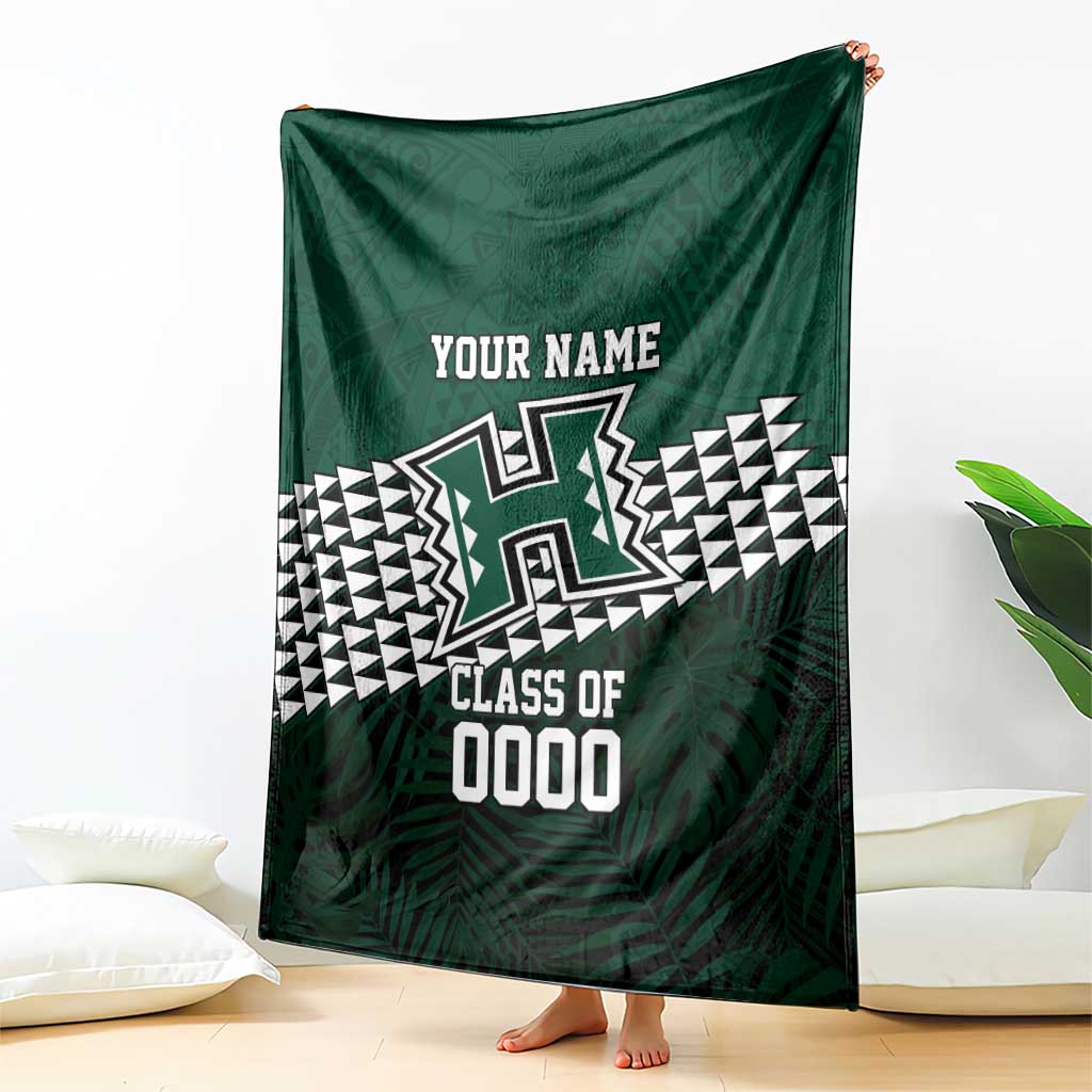 Hawaii Rainbow Warriors Alumni Custom Blanket Kanaka Arrows Tropical Vibes