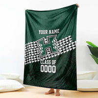 Hawaii Rainbow Warriors Alumni Custom Blanket Kanaka Arrows Tropical Vibes