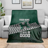 Hawaii Rainbow Warriors Alumni Custom Blanket Kanaka Arrows Tropical Vibes