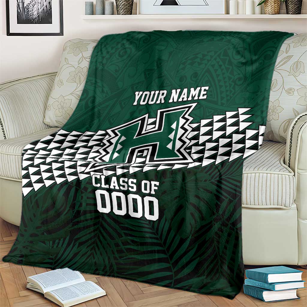 Hawaii Rainbow Warriors Alumni Custom Blanket Kanaka Arrows Tropical Vibes