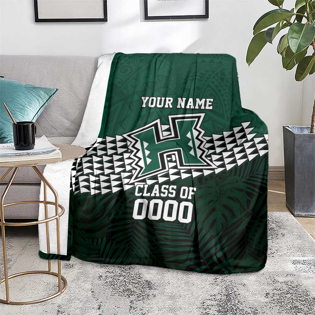 Hawaii Rainbow Warriors Alumni Custom Blanket Kanaka Arrows Tropical Vibes