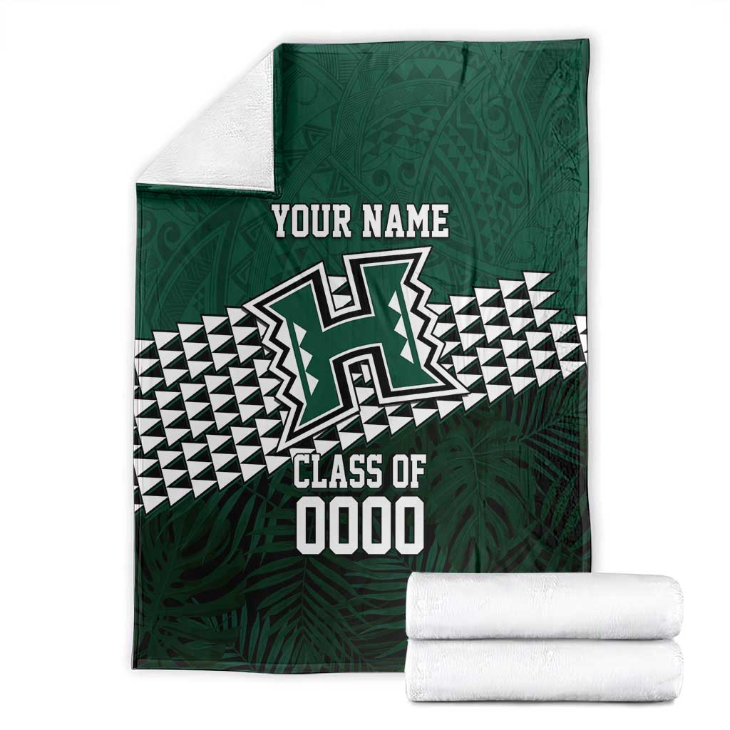 Hawaii Rainbow Warriors Alumni Custom Blanket Kanaka Arrows Tropical Vibes