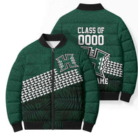 Hawaii Rainbow Warriors Alumni Custom Bomber Puffer Jacket Kanaka Arrows Tropical Vibes LT7 - Polynesian Pride