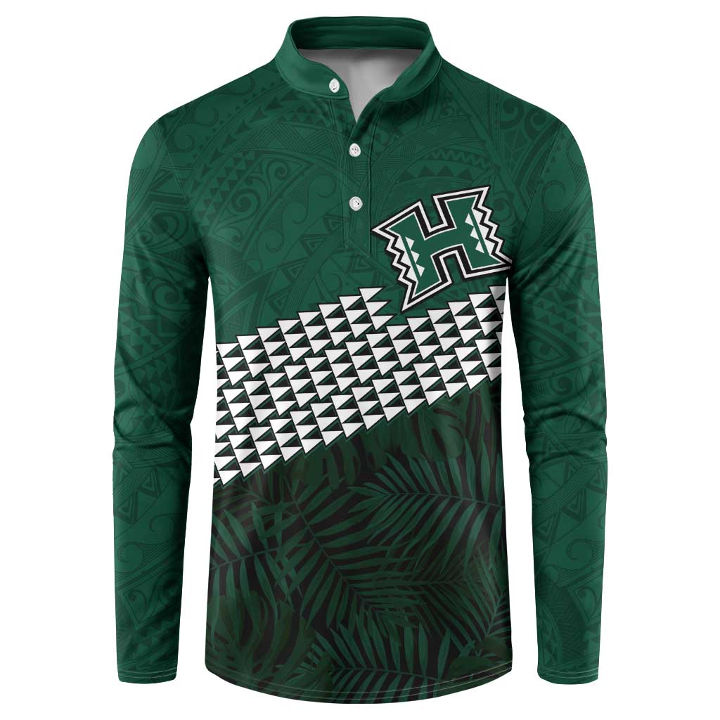 Hawaii Rainbow Warriors Alumni Custom Button Sweatshirt Kanaka Arrows Tropical Vibes