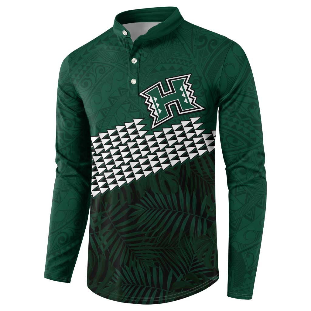Hawaii Rainbow Warriors Alumni Custom Button Sweatshirt Kanaka Arrows Tropical Vibes