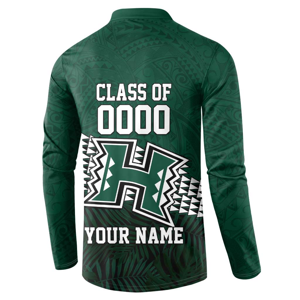 Hawaii Rainbow Warriors Alumni Custom Button Sweatshirt Kanaka Arrows Tropical Vibes