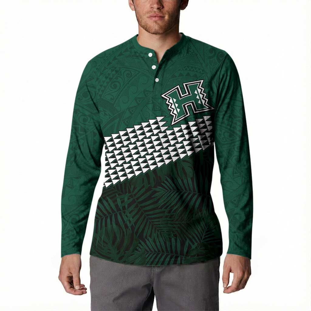 Hawaii Rainbow Warriors Alumni Custom Button Sweatshirt Kanaka Arrows Tropical Vibes