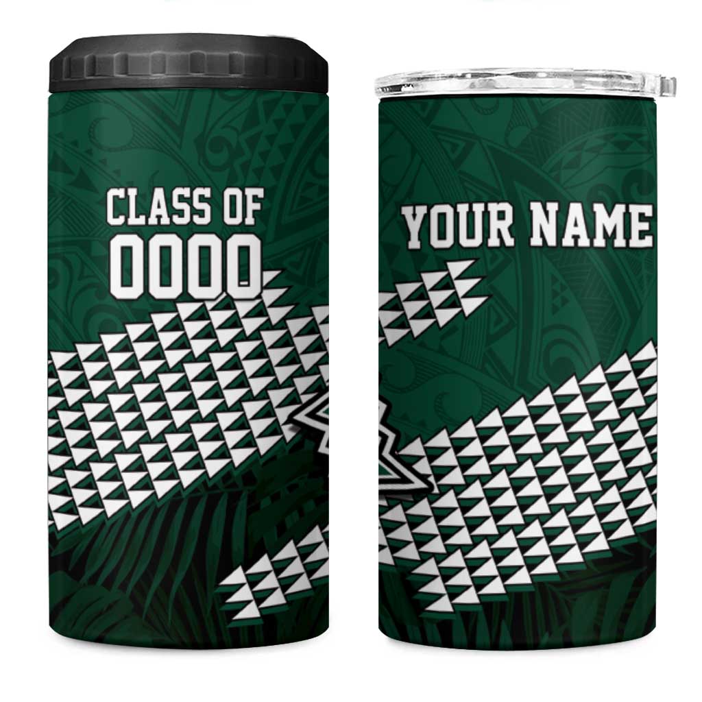 Hawaii Rainbow Warriors Alumni Custom 4 in 1 Can Cooler Tumbler Kanaka Arrows Tropical Vibes LT7 One Size: 16 oz Green - Polynesian Pride