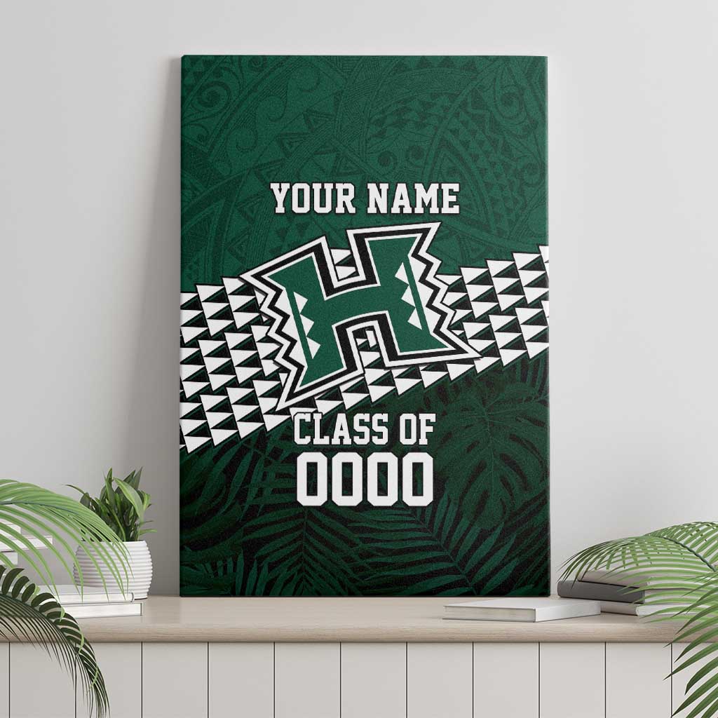 Hawaii Rainbow Warriors Alumni Custom Canvas Wall Art Kanaka Arrows Tropical Vibes LT7 - Polynesian Pride