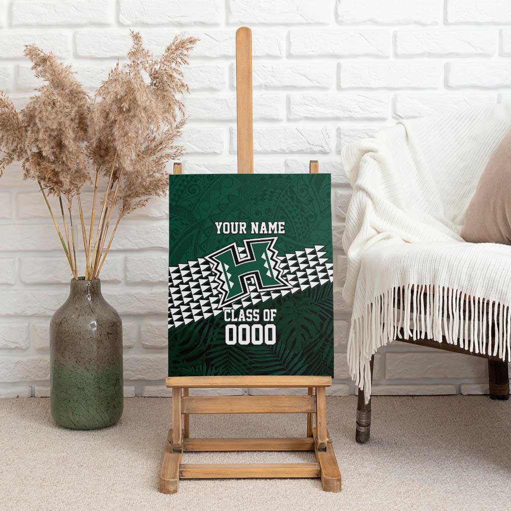 Hawaii Rainbow Warriors Alumni Custom Canvas Wall Art Kanaka Arrows Tropical Vibes LT7 - Polynesian Pride