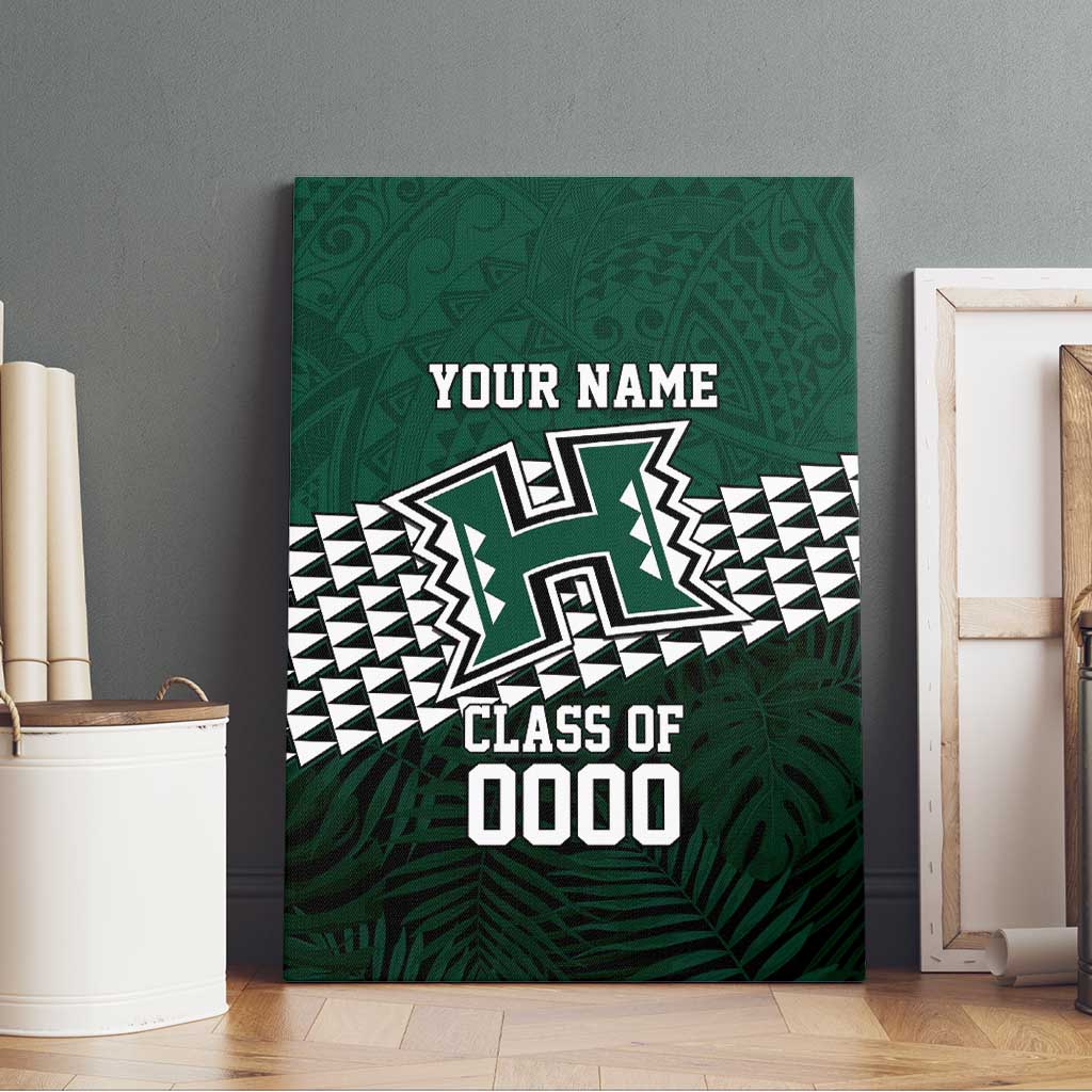 Hawaii Rainbow Warriors Alumni Custom Canvas Wall Art Kanaka Arrows Tropical Vibes LT7 - Polynesian Pride