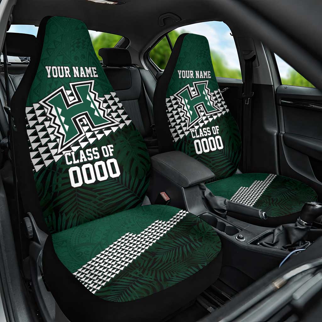 Hawaii Rainbow Warriors Alumni Custom Car Seat Cover Kanaka Arrows Tropical Vibes