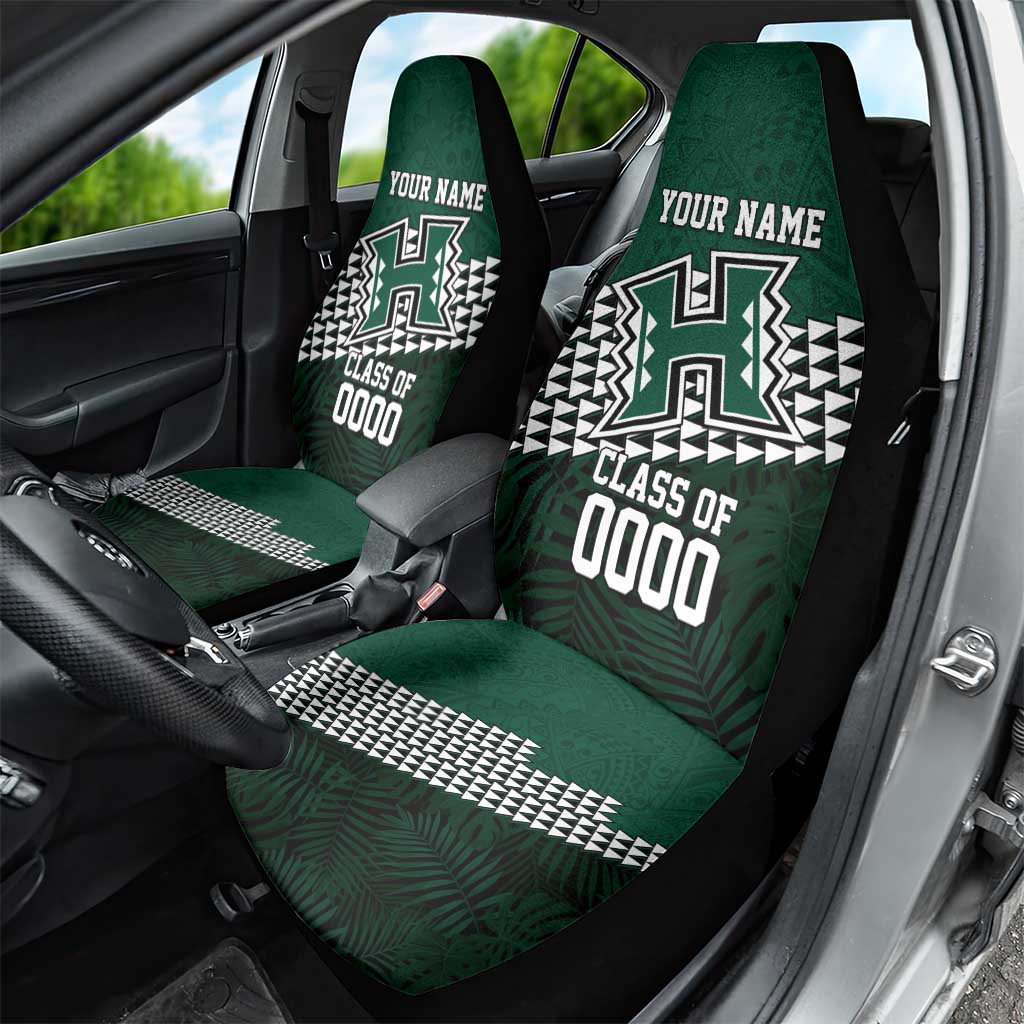 Hawaii Rainbow Warriors Alumni Custom Car Seat Cover Kanaka Arrows Tropical Vibes