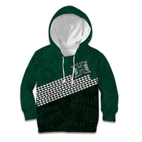 Hawaii Rainbow Warriors Alumni Custom Kid Hoodie Kanaka Arrows Tropical Vibes LT7 Hoodie Green - Polynesian Pride