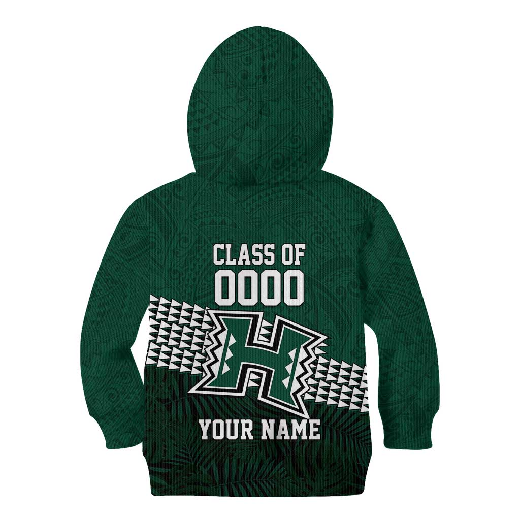Hawaii Rainbow Warriors Alumni Custom Kid Hoodie Kanaka Arrows Tropical Vibes LT7 - Polynesian Pride