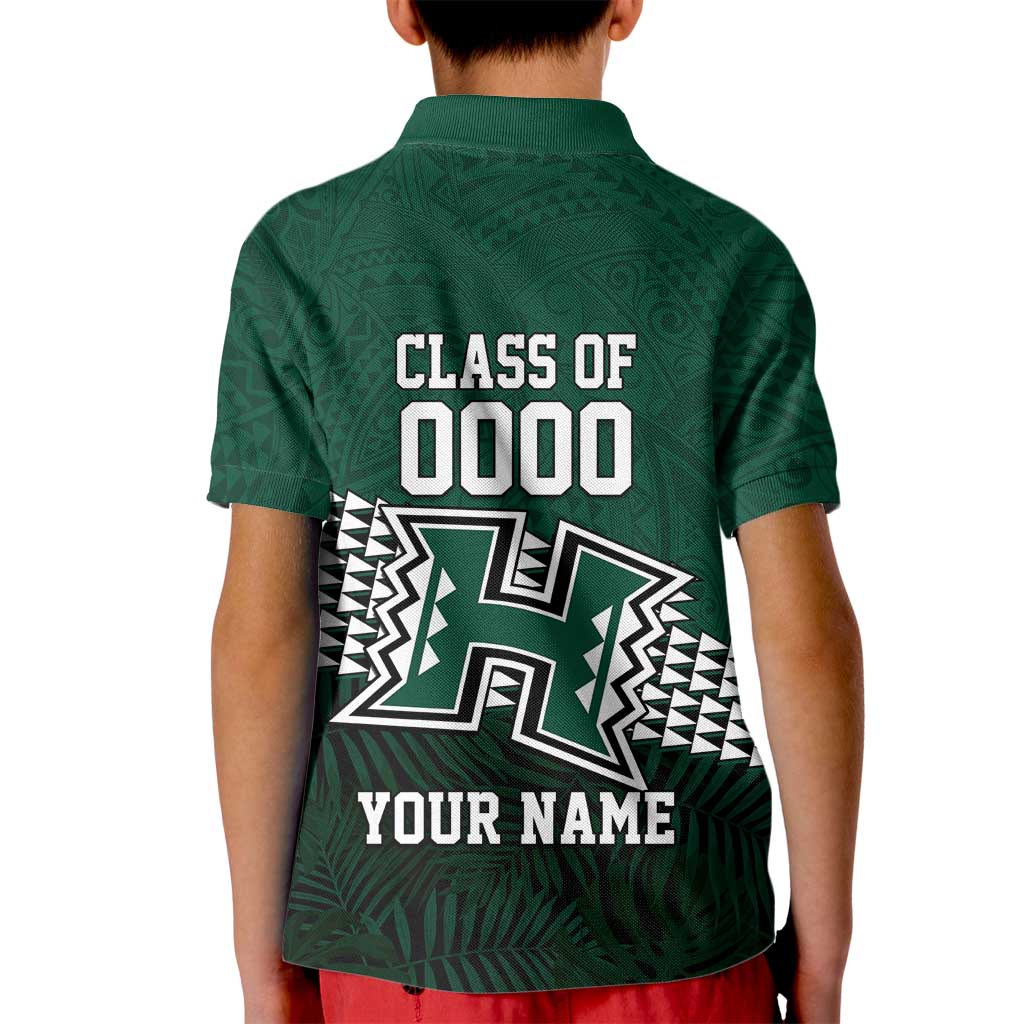 Hawaii Rainbow Warriors Alumni Custom Kid Polo Shirt Kanaka Arrows Tropical Vibes LT7 - Polynesian Pride