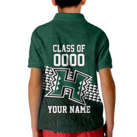 Hawaii Rainbow Warriors Alumni Custom Kid Polo Shirt Kanaka Arrows Tropical Vibes LT7 - Polynesian Pride