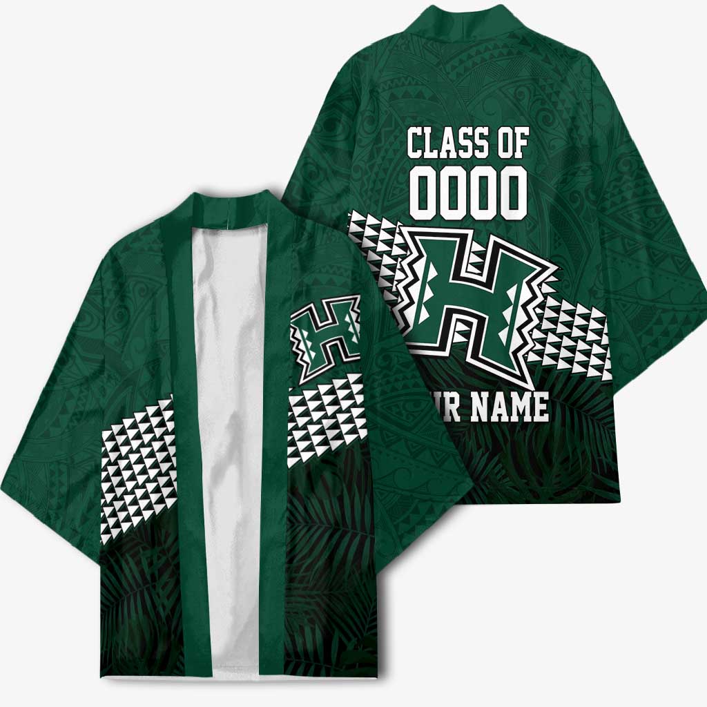 Hawaii Rainbow Warriors Alumni Custom Kimono Kanaka Arrows Tropical Vibes LT7 - Polynesian Pride