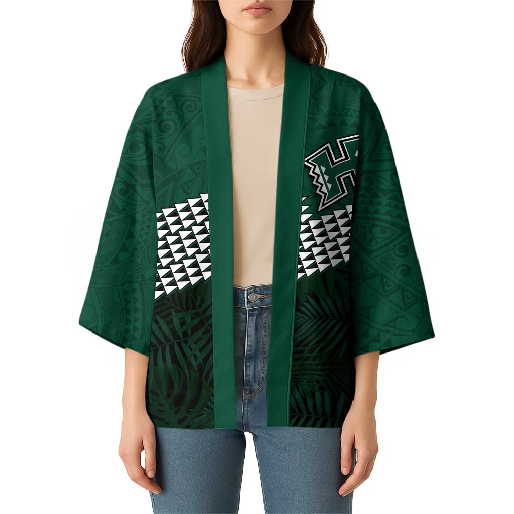 Hawaii Rainbow Warriors Alumni Custom Kimono Kanaka Arrows Tropical Vibes LT7 - Polynesian Pride