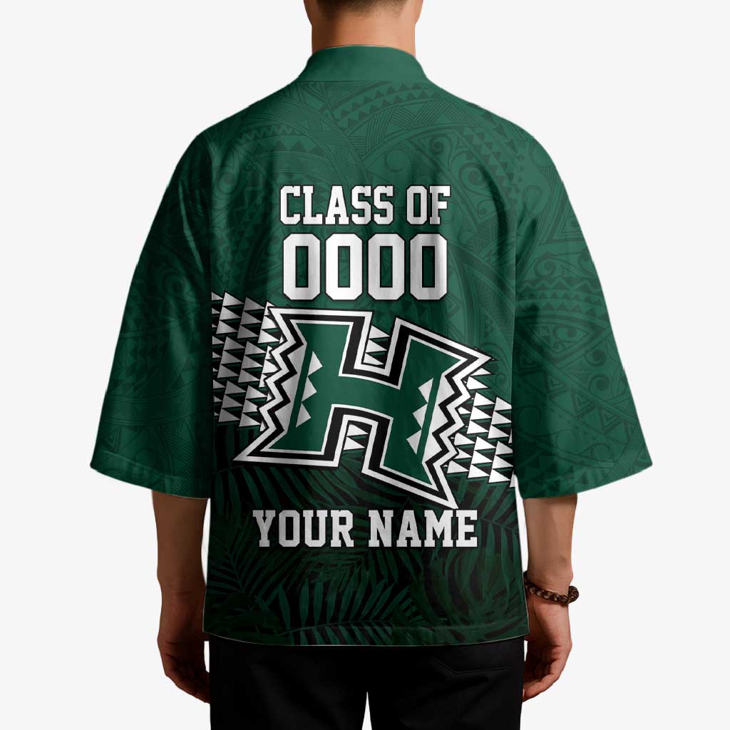 Hawaii Rainbow Warriors Alumni Custom Kimono Kanaka Arrows Tropical Vibes LT7 - Polynesian Pride