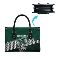 Hawaii Rainbow Warriors Alumni Custom Leather Bag Kanaka Arrows Tropical Vibes LT7 - Polynesian Pride