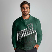 Hawaii Rainbow Warriors Alumni Custom Long Sleeve Polo Shirt Kanaka Arrows Tropical Vibes LT7 - Polynesian Pride