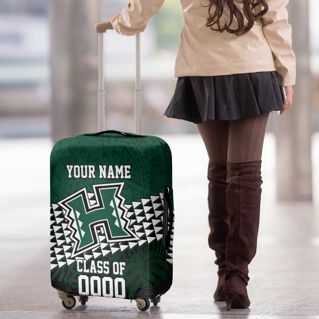 Hawaii Rainbow Warriors Alumni Custom Luggage Cover Kanaka Arrows Tropical Vibes LT7 - Polynesian Pride