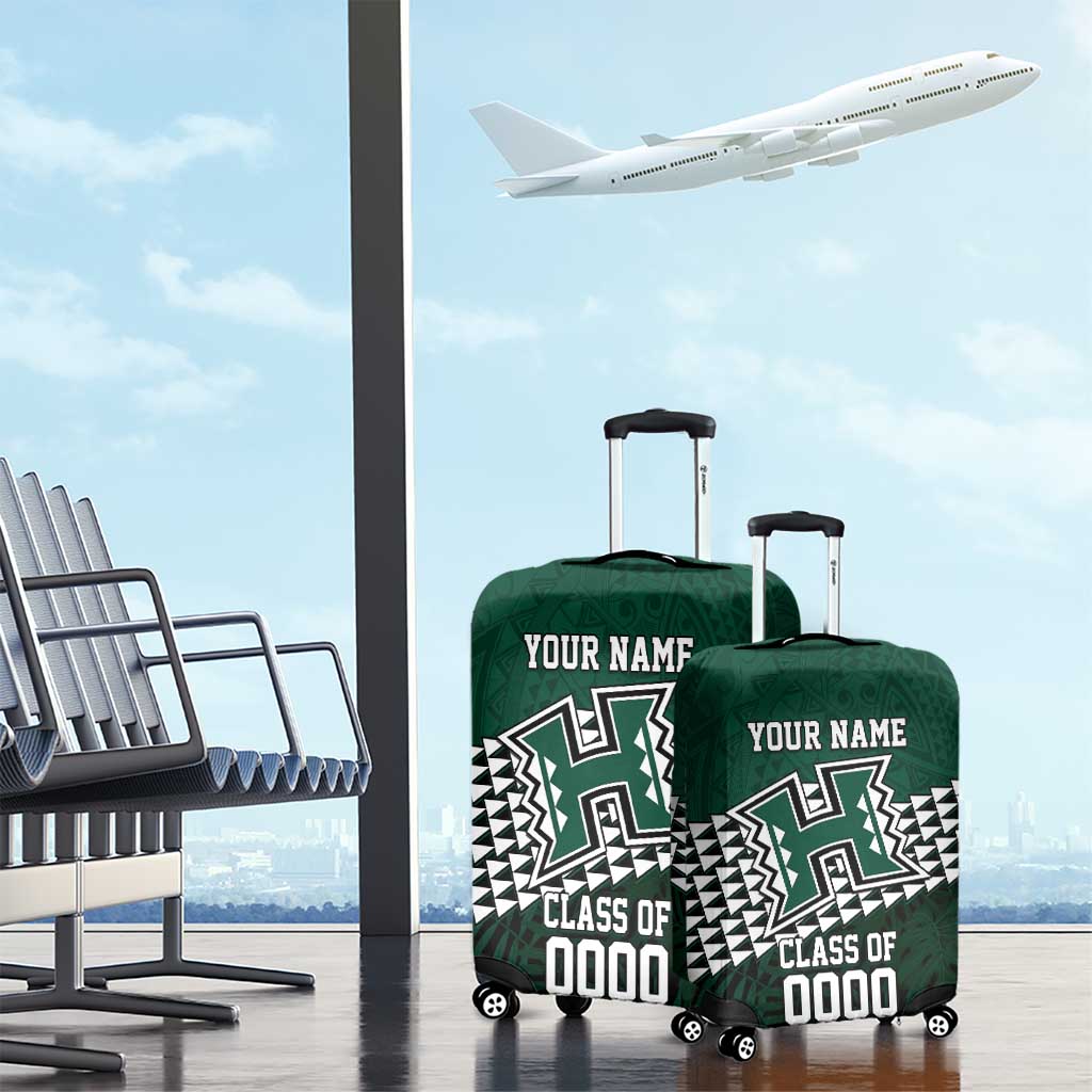 Hawaii Rainbow Warriors Alumni Custom Luggage Cover Kanaka Arrows Tropical Vibes LT7 - Polynesian Pride