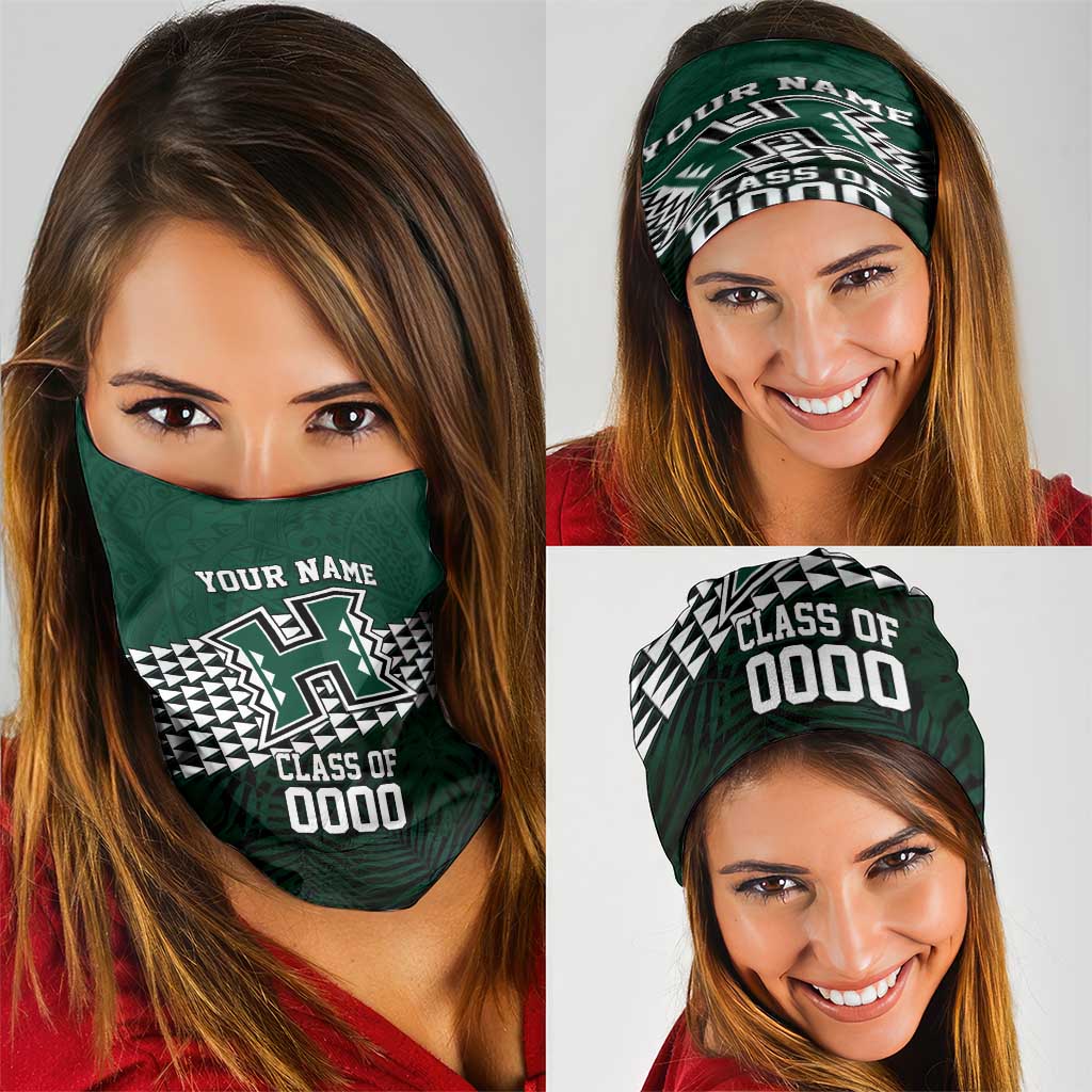 Hawaii Rainbow Warriors Alumni Custom Neck Gaiter Kanaka Arrows Tropical Vibes LT7 - Polynesian Pride