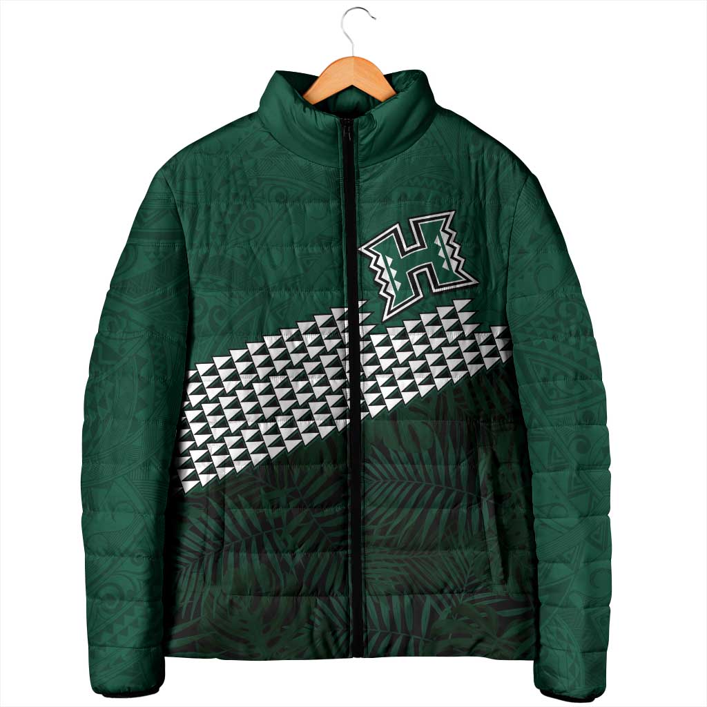 Hawaii Rainbow Warriors Alumni Custom Padded Jacket Kanaka Arrows Tropical Vibes LT7 - Polynesian Pride