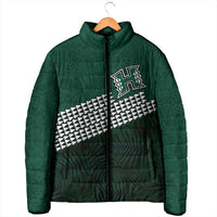 Hawaii Rainbow Warriors Alumni Custom Padded Jacket Kanaka Arrows Tropical Vibes LT7 - Polynesian Pride