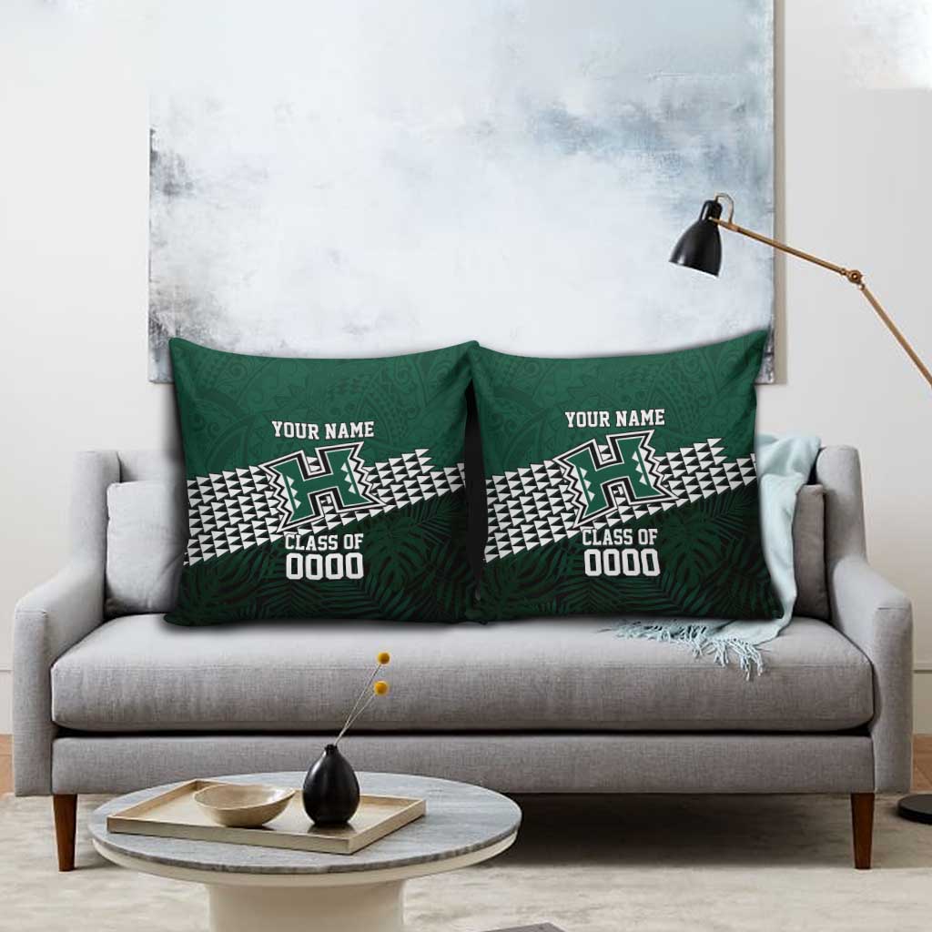 Hawaii Rainbow Warriors Alumni Custom Pillow Cover Kanaka Arrows Tropical Vibes LT7 - Polynesian Pride